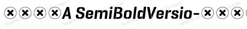 澹雅明体A SemiBoldVersio字体转换